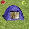 Mavi Pet Çadırı Pet Hut Kedi ve Köpek Evi İç- Dış Mekan Katlanır Pet Kulubesi