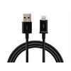 Renkli iPhone 5 5S 6 6S USB Data Kablosu - Siyah