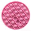 Yuvarlak Tek Renk Pop Push İt Anti Stres Baloncukları Bubble Fidget