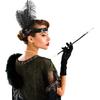 1920'ler Gatsby Aksesuar Seti – Siyah Charleston Saç Bandı & Sigaralık