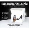 20 x 20 CM Profesyonel Stüdyo Led Işıklı Çift Sıra Ürün Fotoğraf Çekim Çadırı