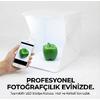 20 x 20 CM Profesyonel Stüdyo Led Işıklı Çift Sıra Ürün Fotoğraf Çekim Çadırı