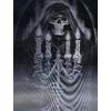 3 Boyutlu Resim  3 Farklı Resim Değişenli Halloween İskelet Tablosu 30x40 cm