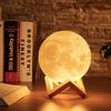 3D LED Ay Gece Lambası Aydınlatma Sarj Edilebilir Lamba 15 cm