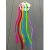 6 Lı Mandal Tokalı Rainbow Renkli Saç Tüyü Takma Postiş Saç Mandal