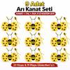 9’lu Arı Kostüm Seti – Kanat Taç Asa