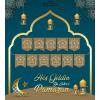 Altın Renk Hoşgeldin Ya Şehr-i Ramazan Yazılı Banner Ramazan Süslemesi 230 cm