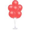Balon Standı ve 10 Adet Sedefli Metalik Kırmızı Balon Seti