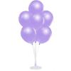Balon Standı ve 10 Adet Sedefli Metalik Lila Balon Seti