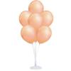 Balon Standı ve 10 Adet Sedefli Metalik Rose Gold Balon Seti