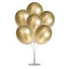 Balon Standı ve 7 Adet Altın Renk Krom Balon Seti