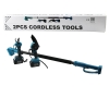 BN-5 CORDLESS TOOLS LTJ-6A ZZ-01 (2 PCS SET) (6") (BUDAMA DAL KESME TESTERE=ŞARJLI--YAĞSIZ & ZİNCİRLİ + ŞARJLI BAĞ MAKASI ) TELESKOPİK UZAYAN METAL SAP=120--195CM*6