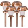 Bronz Görünümlü Güneş Enerjili Solar Bahçe Lambası 4 Lü Set