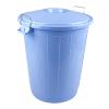 Çöp Kovası 70 Lt Plastik Çöp Kovası Kapaklı Büyük Boy Çöp Bidonu Dayanıklı Çöp Kovası - Beyaz