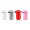 Çöp Kovası 70 Lt Plastik Çöp Kovası Kapaklı Büyük Boy Çöp Bidonu Dayanıklı Çöp Kovası - Pembe