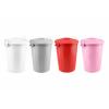 Çöp Kovası 70 Lt Plastik Çöp Kovası Kapaklı Büyük Boy Çöp Bidonu Dayanıklı Çöp Kovası - Pembe