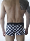 Erkek 3D Küp Desenli Boxer