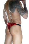 Erkek Arkası Büzgülü Kırmızı Brazillian Slip