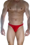 Erkek Arkası Metalli Kırmızı Tanga Çamaşır