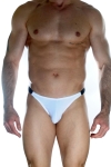 Erkek Beyaz Arkası Büzgülü Brazillian Slip