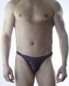 Erkek Daire Desenli Brazillian Slip