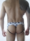 Erkek El Desenli Jockstrap Fantezi İç Giyim
