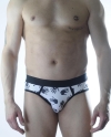 Erkek Fantezi El Desenli Jockstrap