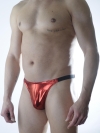 Erkek Kırmızı Lame Brazillian Slip