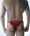 Erkek Kırmızı Lame Brazillian Slip