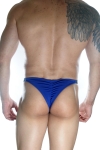 Erkek Mavi Arkası Büzgülü Brazillian Slip