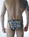 Erkek Metalli Zar Desenli Slip Çamaşır