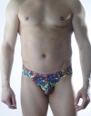 Erkek Renkli Desenli Fantezi Jockstrap