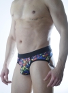 Erkek Renkli Desenli Fantezi Jockstrap