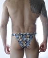 Erkek Zar Desenli Brazillian Slip