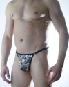 Erkek Zar Desenli Metalli Tanga İç Giyim