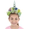 Gümüş Boynuzlu Tüllü Kanatlı Unicorn Tacı 17x27 cm