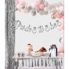 Gümüş Renk İtalik Yazı Bekarlığa Veda Partisi Tektaşlı Bride To Be Banner Flama Süs