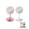 İBİCO İ11-016 ( YUVARLAK ) ( 6.5" ) ( LEDLİ & USB ŞARJLI ) MAKYAJ AYNASI ( 90° AÇI AYARLI ) ( TAKILI AYAK ) ( RENKLİ PLS )*60