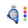 İBİCO İ18-051 ( ANAHTARLI ) ( PLASTİK KAFA ) BİSİKLET KİLİT ( ÇELİK TEL ) ( RENKLİ KILIF ) ( 12MMX80CM )*120