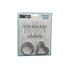 İBİCO İ22-156 ( 20PCS ) (PASTA SÜSLEME UÇ SETİ= 12-METAL) (KURABİYE KALIP METAL=3-KALP & 3-YUVARLAK) (2-UÇ TUTUCU PLS.ADAPTÖR)*144