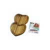 İBİCO İ22-282 ( AKASYA ) ( KALPLİ ) ( 2 BÖLMELİ ) AHŞAP SERVİS SUNUM TEPSİ & TAHTASI ( 25 X 14 X 1.4CM )*50