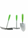 İBİCO K18-011 ( 3PCS ) ( METAL ) BAHÇE HOBİ SETİ ( ÇAPA & TIRMIK & KÜREK ) PLASTİK SAPLI*25