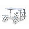 Katlanabilir Alüminyum Kamp Masa 4'lü Tabure Seti