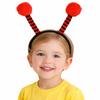 Kırmızı Siyah Uğur Böceği Antenli Taç - Çocuk Uğur Böceği Tacı Mega Ponponlu