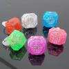Kristal Tasarımlı Led Glow Işıklı 3 Modlu Pembe Yüzük 3.5 x 5 cm