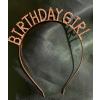 Kristal Taşlı Birthday Girl Tacı Rose Gold Renk 16x17 cm