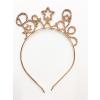 Kristal Taşlı Yıldızlı Rose Gold Renk Bride Yazılı Taşlı Taç 18x13 cm