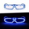 Mavi LED Işıklı Parti Gözlüğü 3 Modlu – Glow & Gece Eğlence Gözlüğü