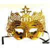 Metalik Altın Gold Renk Masquerade Kelebek Simli Parti Maskesi 23x14 cm