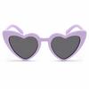 Mor Lila Retro Kalp Gözlük – 80’ler 90’lar Stil Parti Gözlüğü